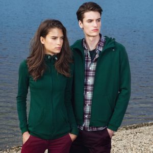 Kapuzen Sweat-Jacke, einfarbig, Premium