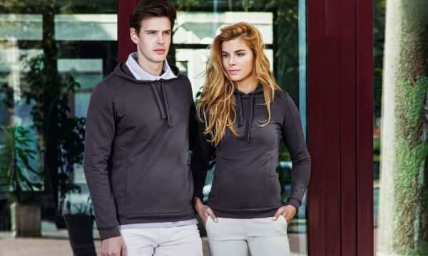 Kapuzen Sweater, einfarbig, Premium – Bild 3