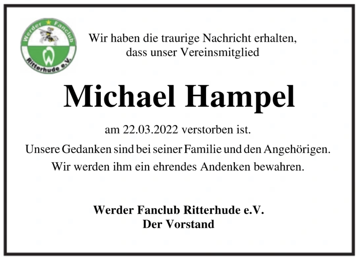 Wir trauern um Michael