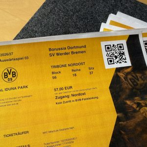 Eintrittskarte Auswärts Dortmund - Werder - Termin Freitag, 09.10.2026