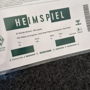 Eintrittskarte Heimspiel Werder - Leipzig - Samstag, 05.09.2026